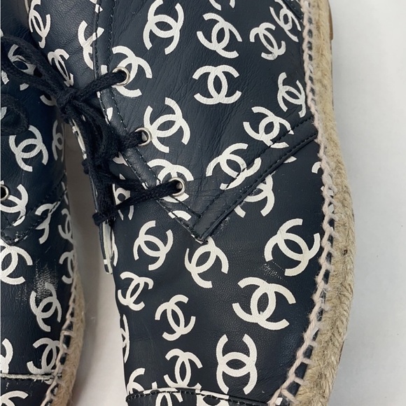 Chanel High Top CC Logo Espadrilles - Picture 10 of 13